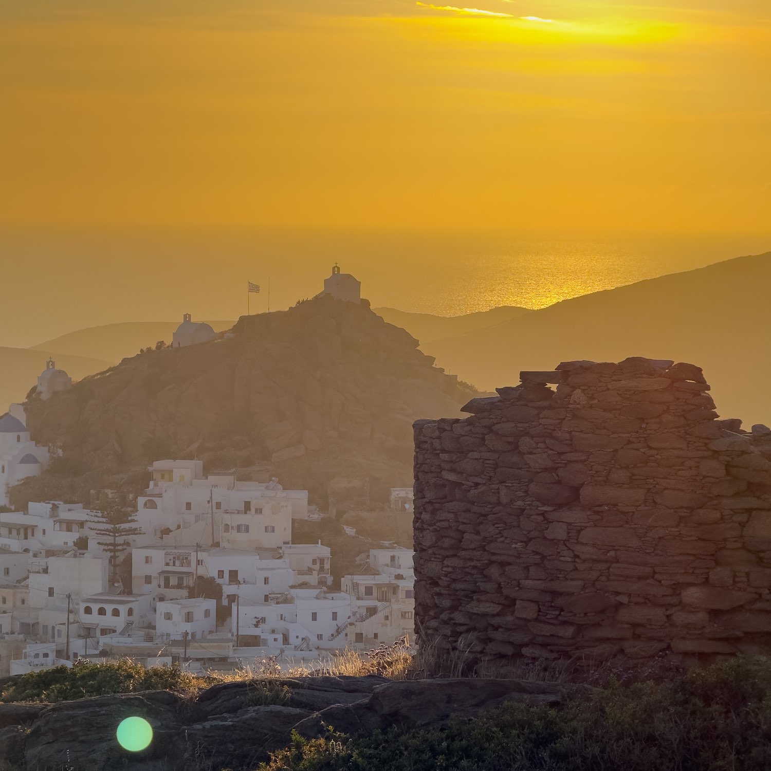 ios chora sunset