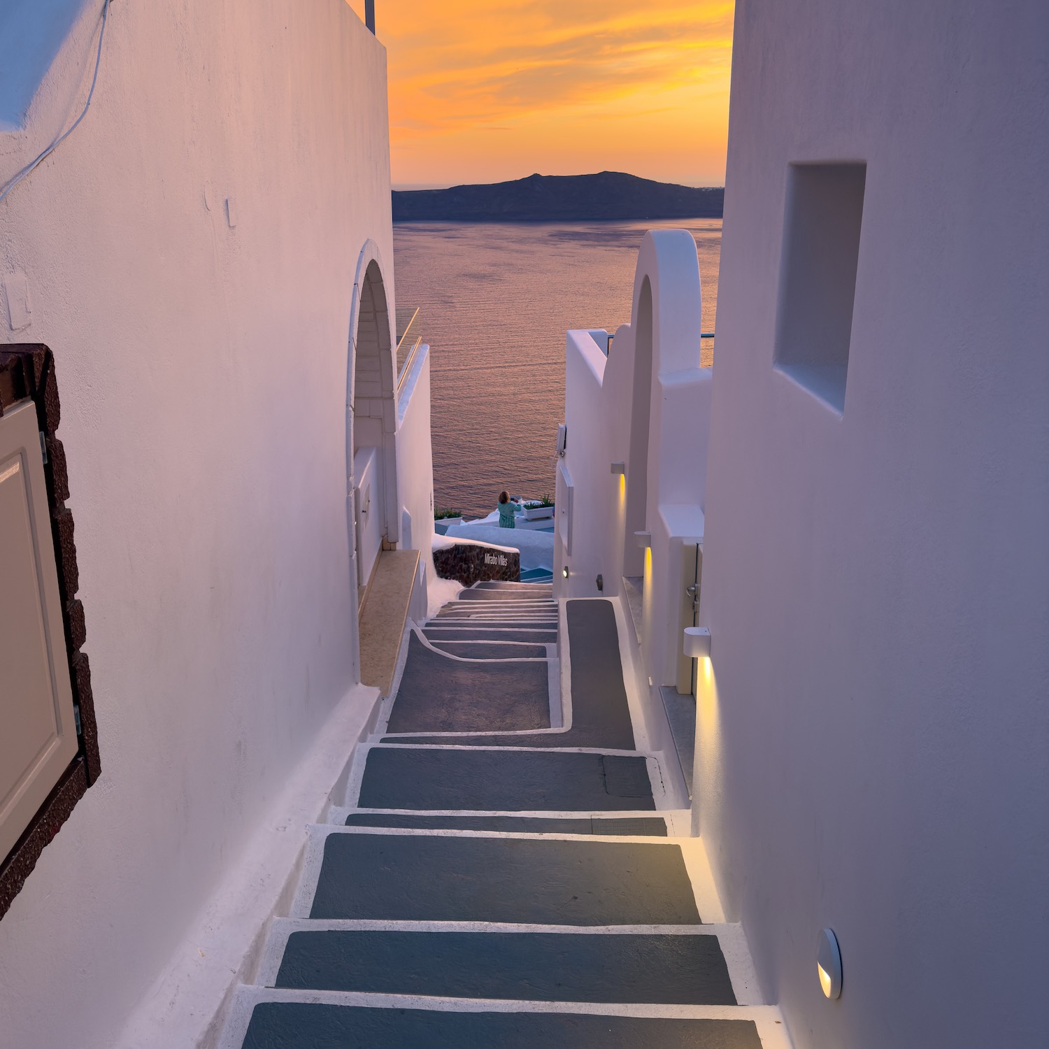 zalazak sunca na santoriniju